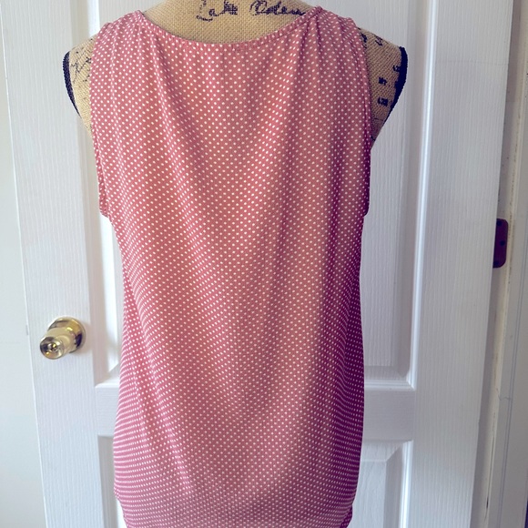 Lemon Tart Large Silky Button Down Tank Top - Picture 5 of 7